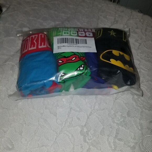 New Men's  Briefs Superhero Lovers Batman + Cotton Superman 4 Pack 2XL - Picture 11 of 16